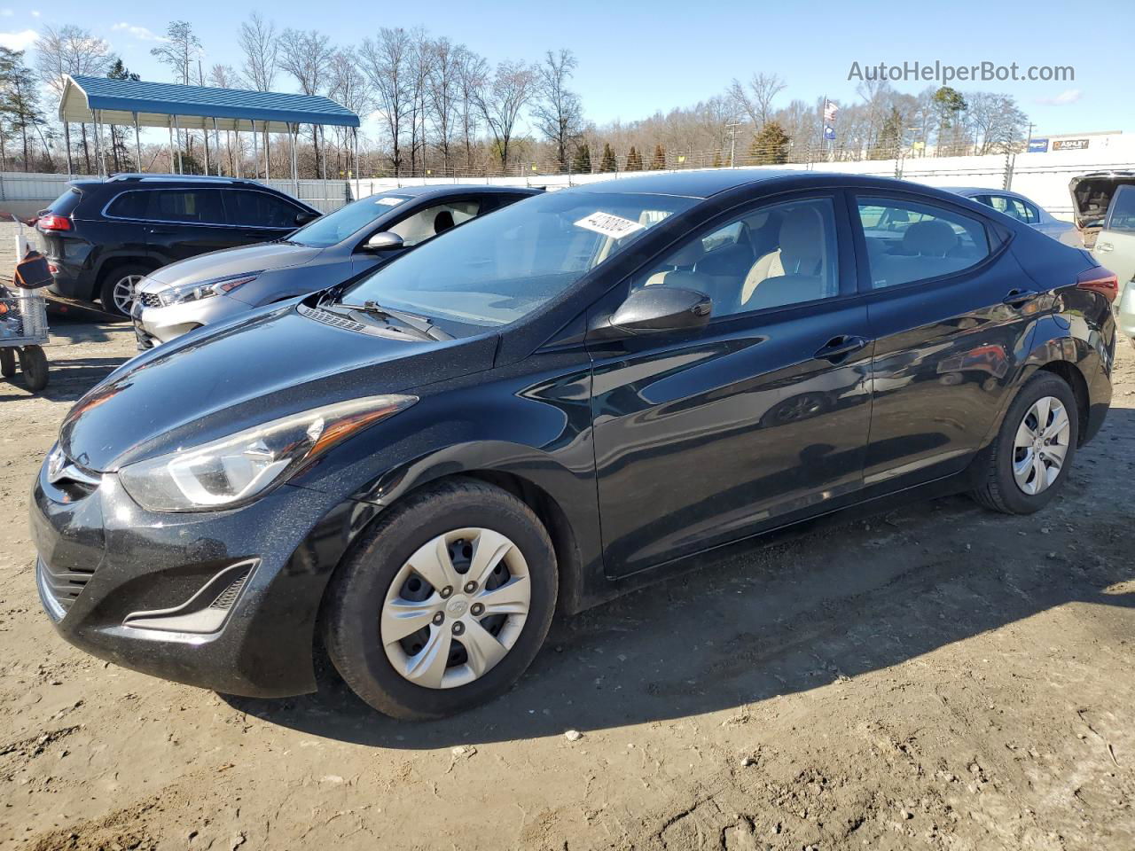 2016 Hyundai Elantra Se Black vin: 5NPDH4AEXGH769999