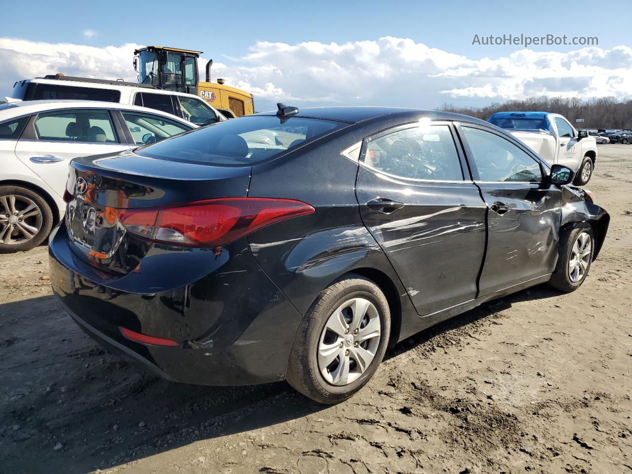 2016 Hyundai Elantra Se Black vin: 5NPDH4AEXGH769999