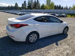 2016 Hyundai Elantra Se White vin: 5NPDH4AEXGH776175