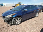 2016 Hyundai Elantra Se Blue vin: 5NPDH4AEXGH786561