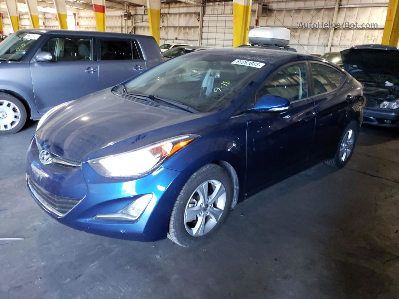 2016 Hyundai Elantra Se Blue vin: 5NPDH4AEXGH788911