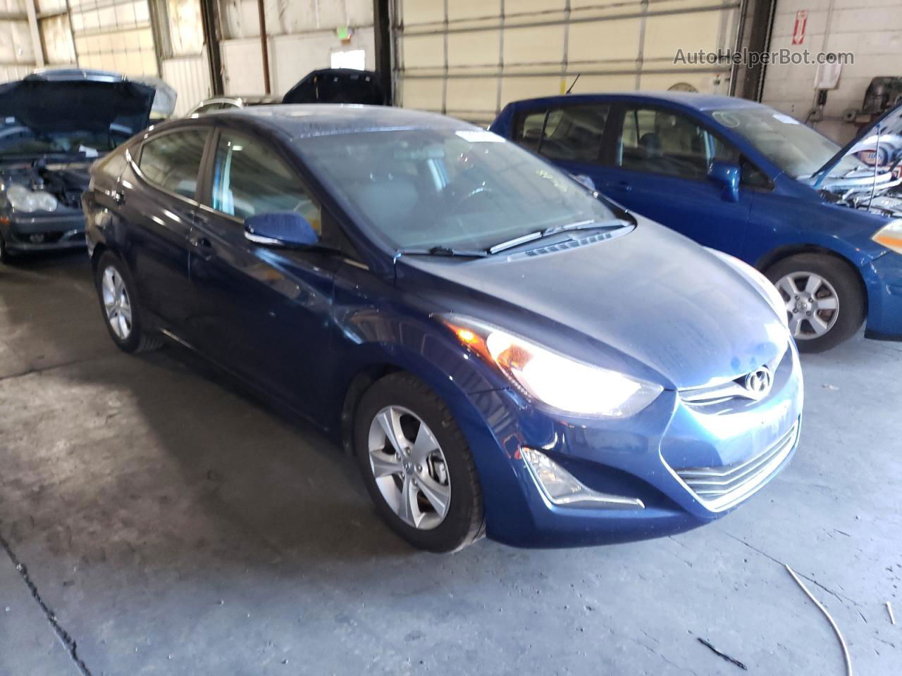 2016 Hyundai Elantra Se Blue vin: 5NPDH4AEXGH788911