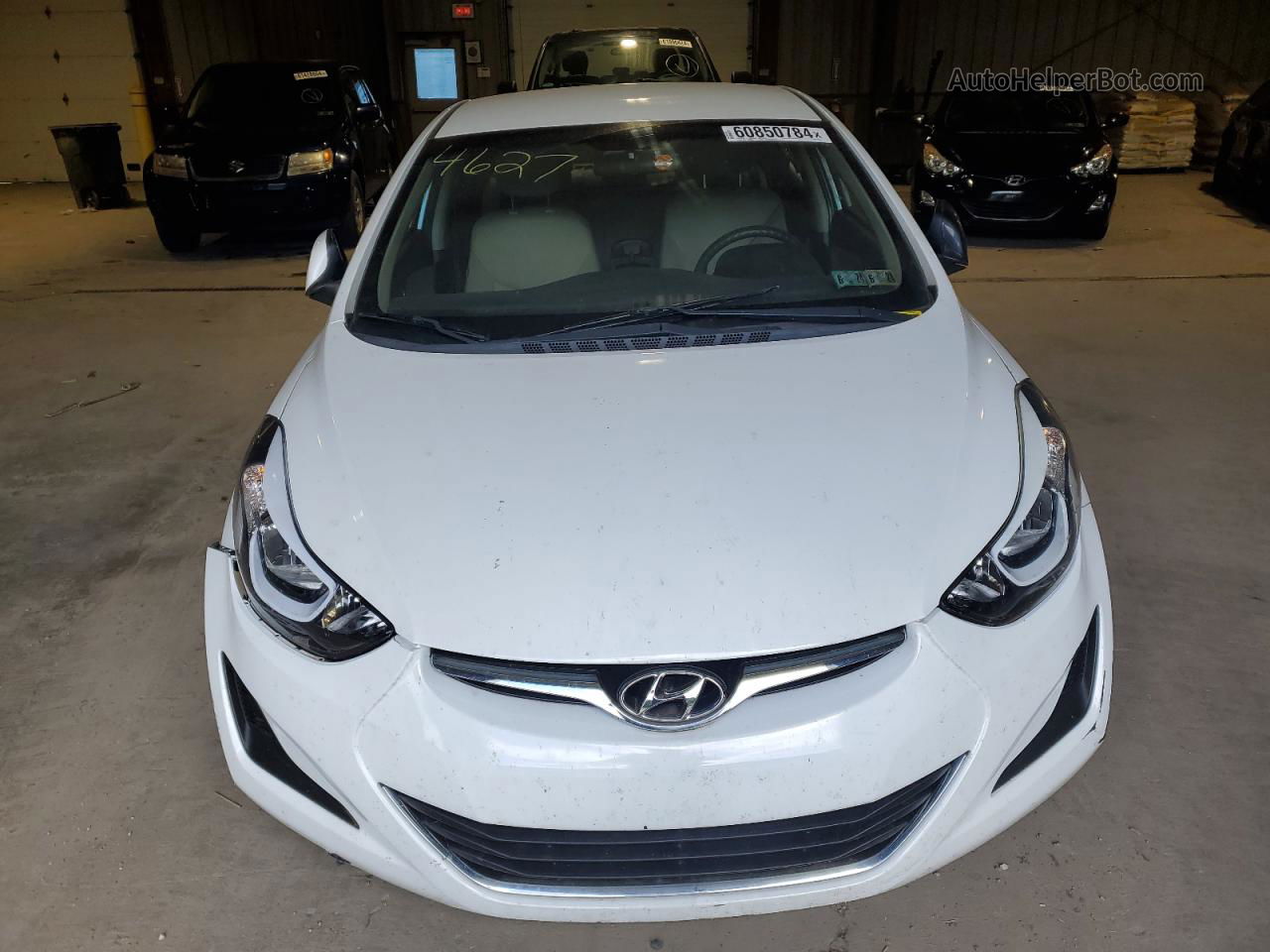 2016 Hyundai Elantra Se White vin: 5NPDH4AEXGH794627