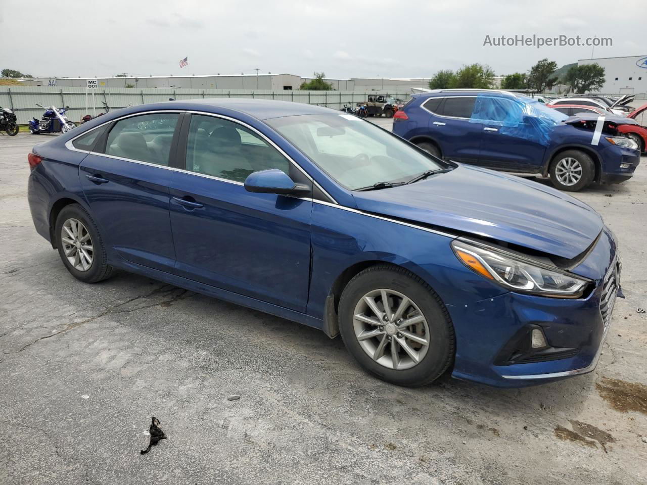 2018 Hyundai Sonata Eco Blue vin: 5NPE24AA2JH717874