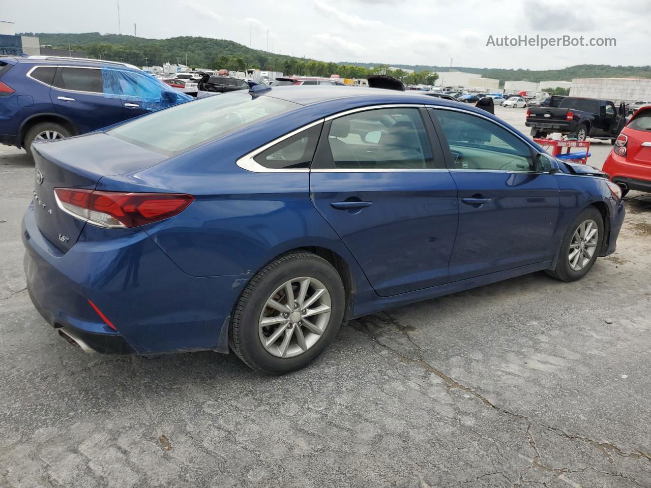 2018 Hyundai Sonata Eco Blue vin: 5NPE24AA2JH717874