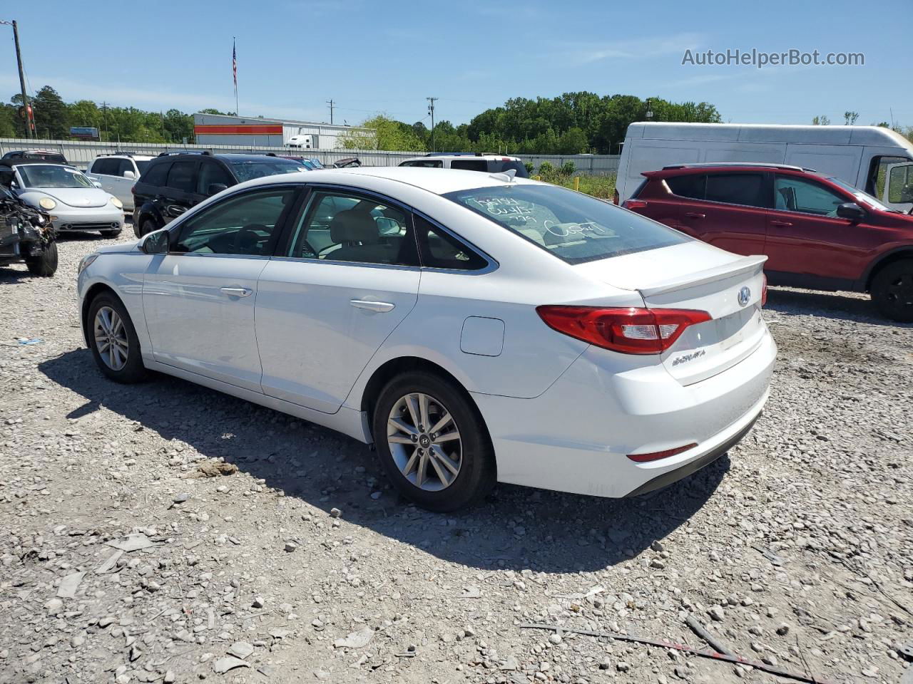 2017 Hyundai Sonata Eco Белый vin: 5NPE24AA3HH440811