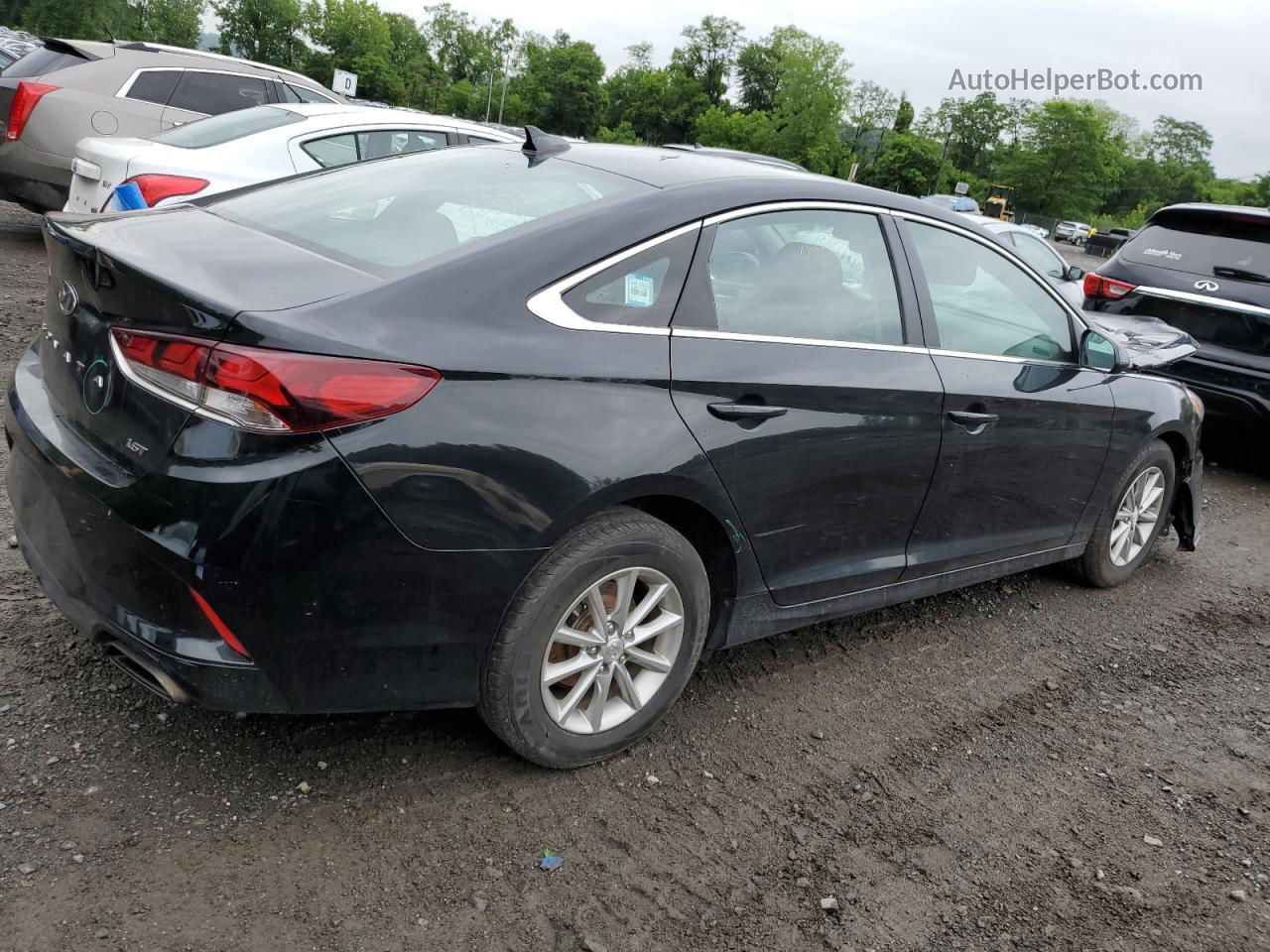 2018 Hyundai Sonata Eco Black vin: 5NPE24AA4JH722638