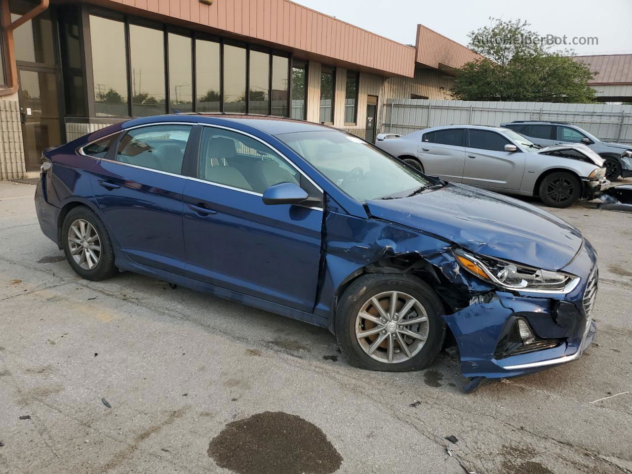 2018 Hyundai Sonata Eco Blue vin: 5NPE24AA6JH714556