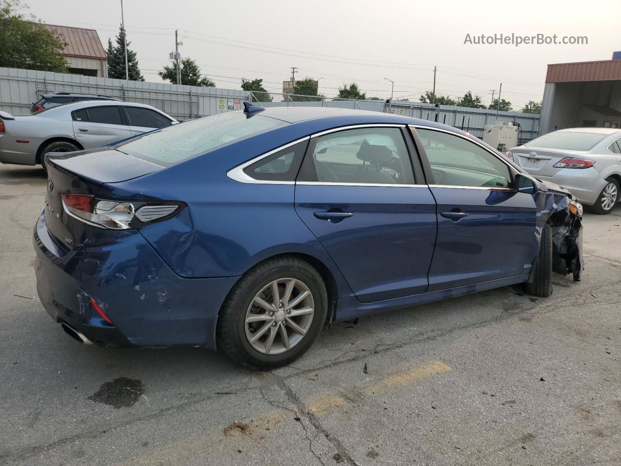 2018 Hyundai Sonata Eco Blue vin: 5NPE24AA6JH714556