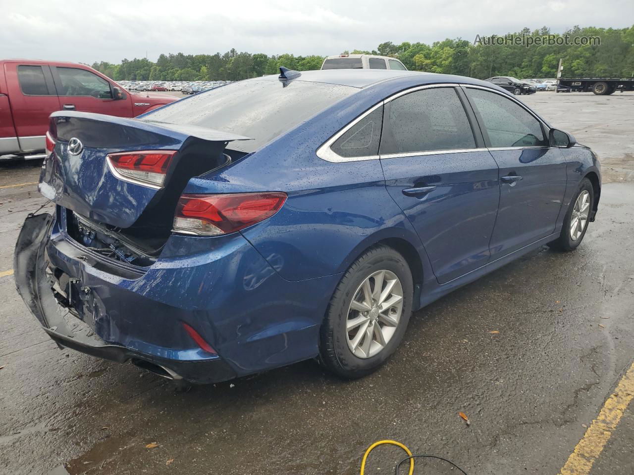 2018 Hyundai Sonata Eco Blue vin: 5NPE24AA6JH716968