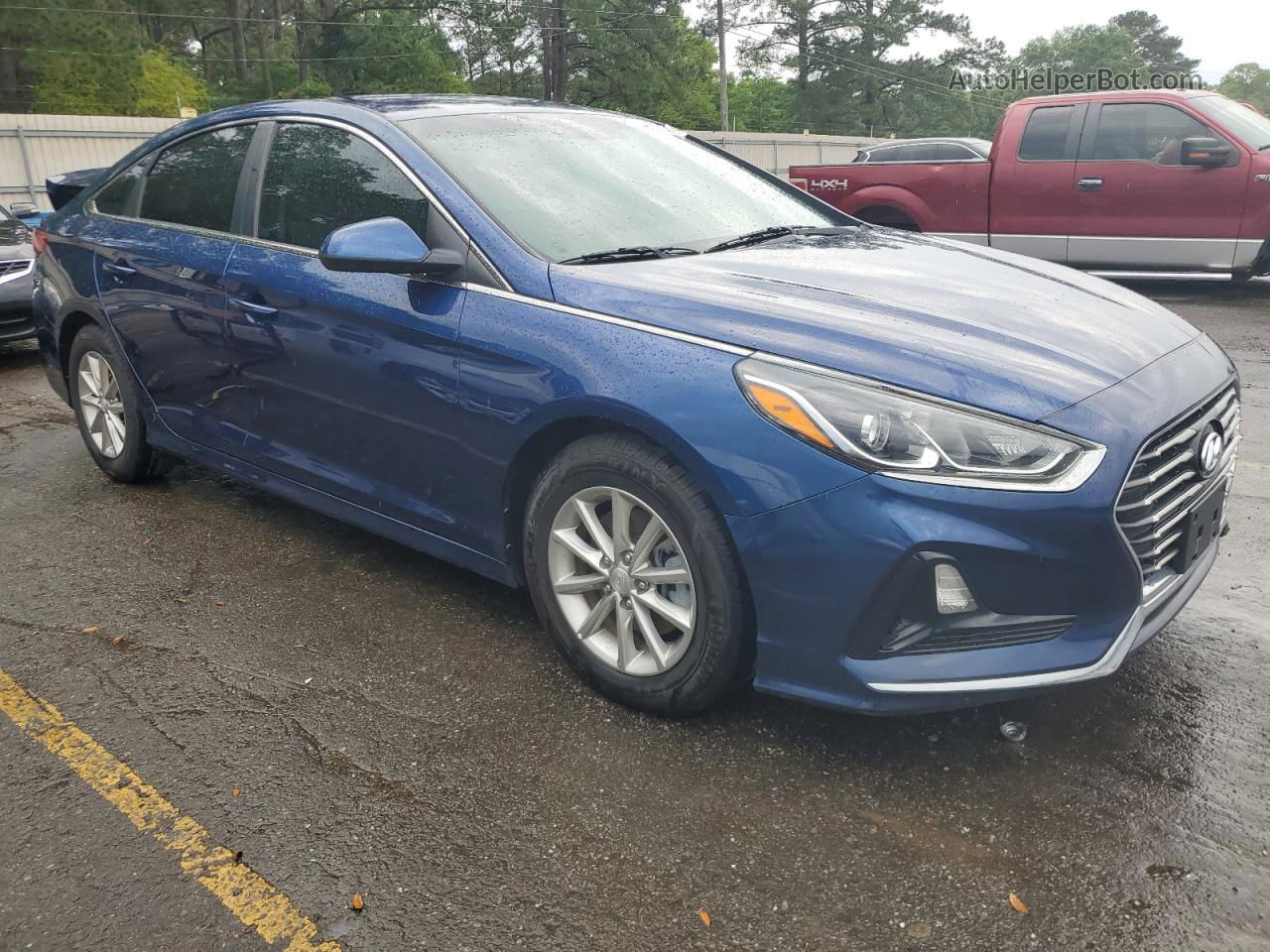 2018 Hyundai Sonata Eco Blue vin: 5NPE24AA6JH716968