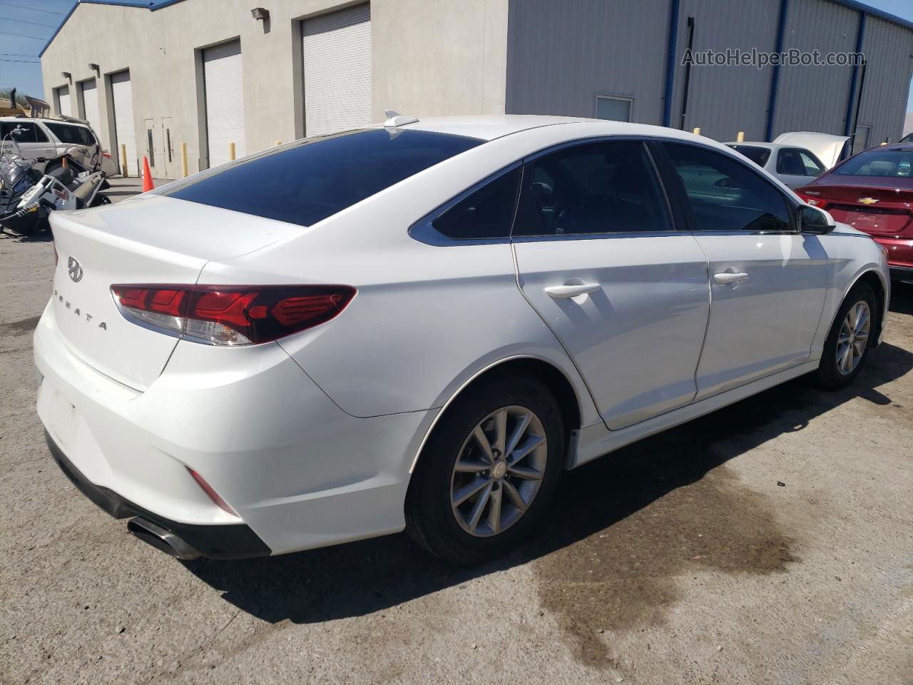 2018 Hyundai Sonata Eco White vin: 5NPE24AAXJH707884