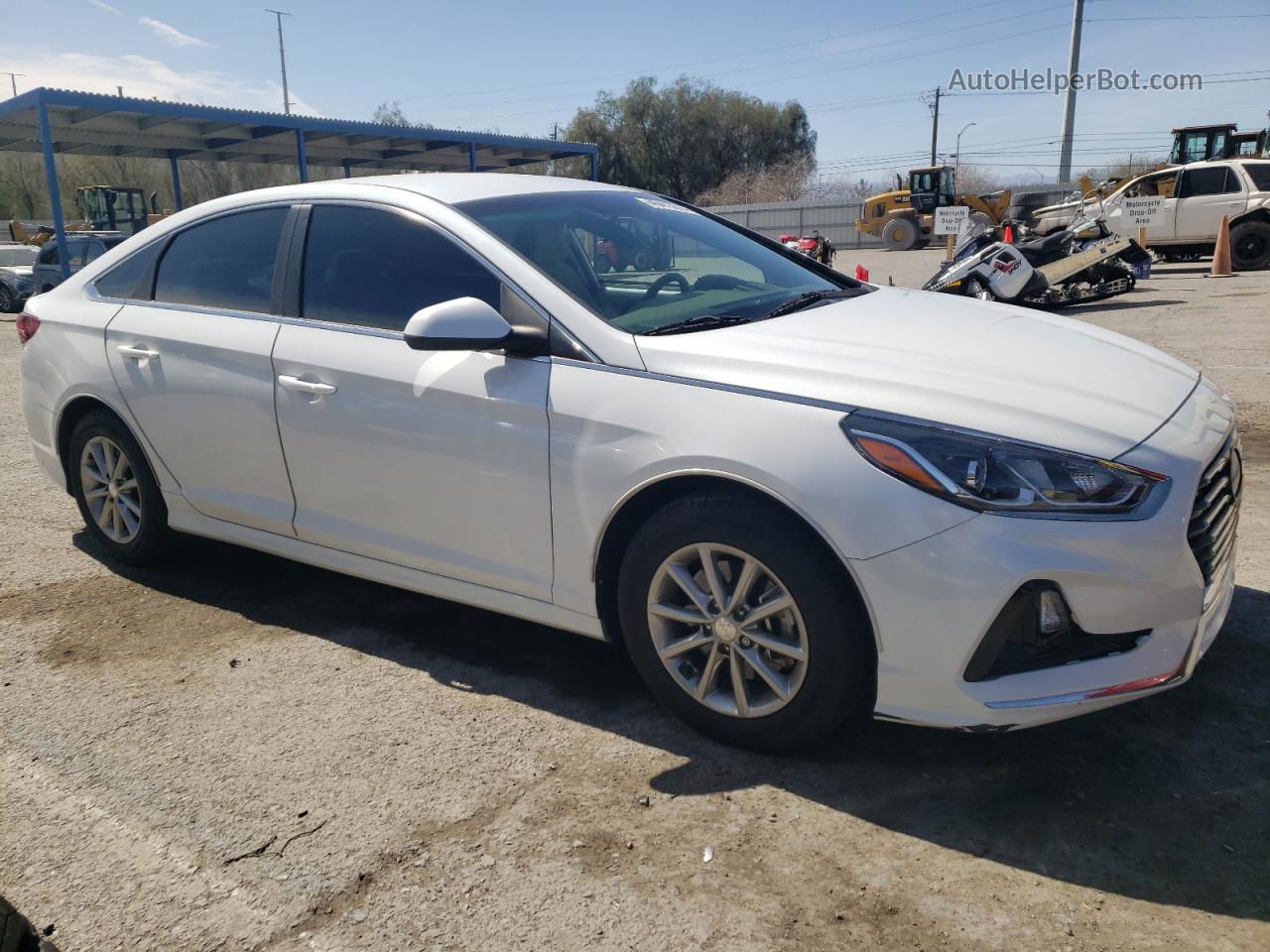 2018 Hyundai Sonata Eco White vin: 5NPE24AAXJH707884