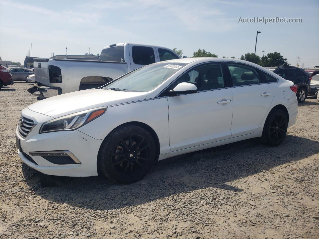 2015 Hyundai Sonata Se White vin: 5NPE24AF0FH183115