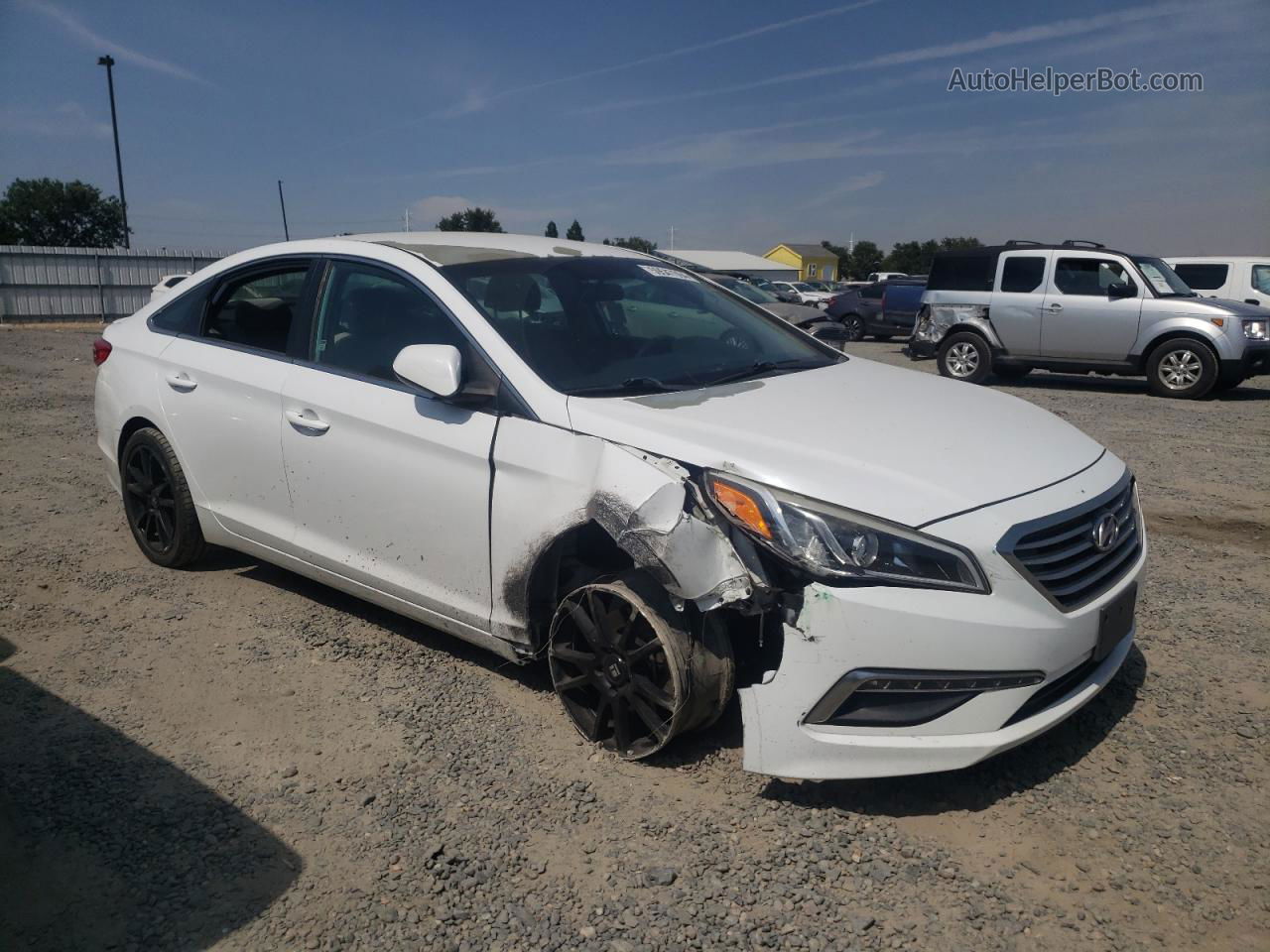 2015 Hyundai Sonata Se White vin: 5NPE24AF0FH183115