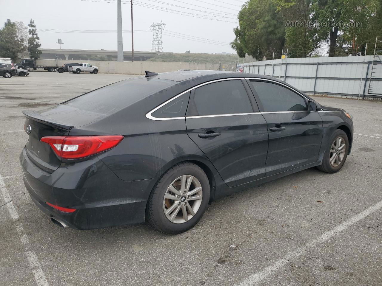 2017 Hyundai Sonata Se Черный vin: 5NPE24AF0HH438753