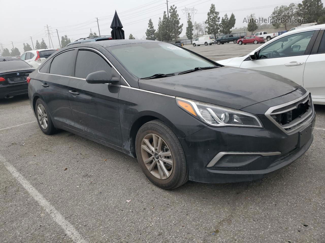 2017 Hyundai Sonata Se Черный vin: 5NPE24AF0HH438753