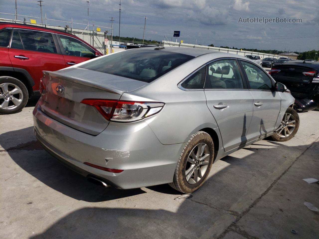 2017 Hyundai Sonata Se Серый vin: 5NPE24AF0HH473664