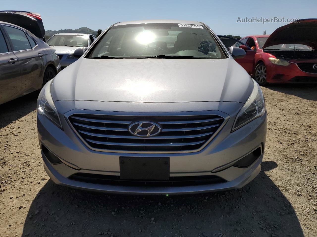 2017 Hyundai Sonata Se Серебряный vin: 5NPE24AF0HH494093