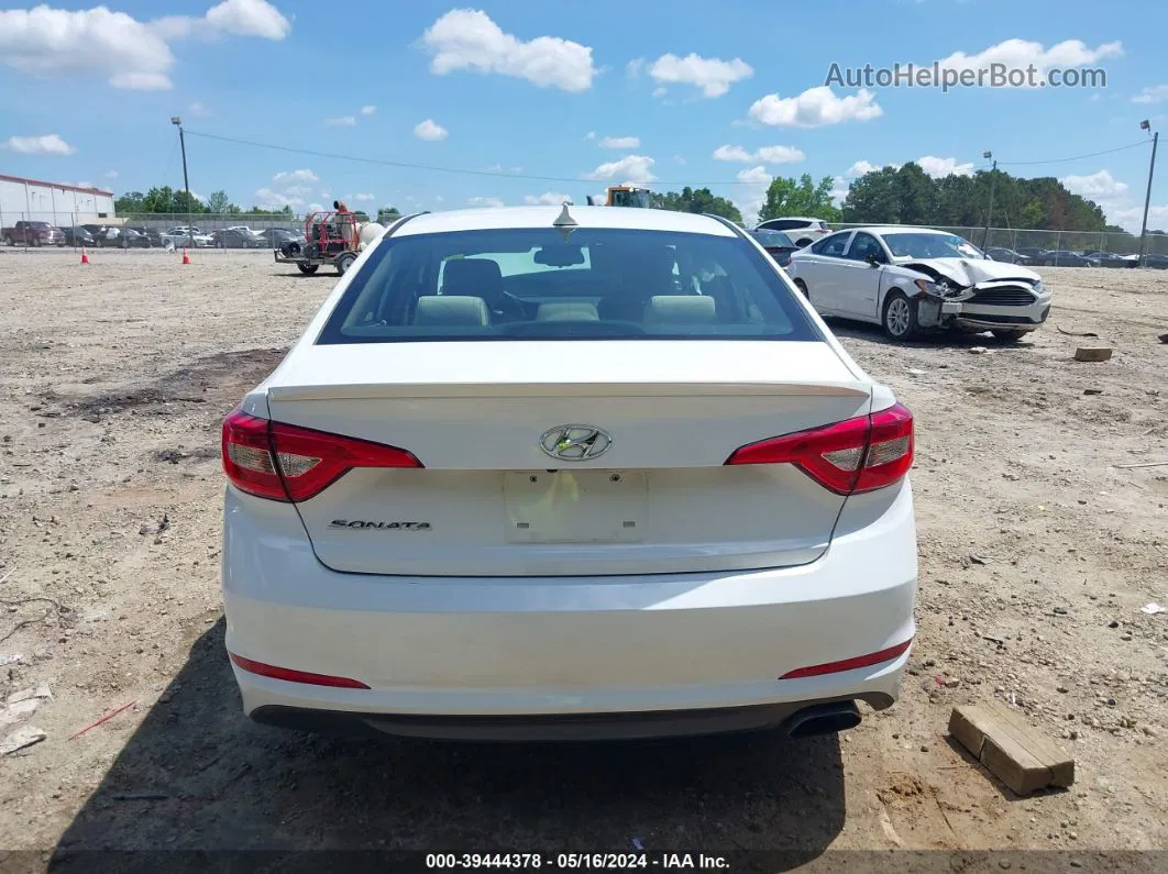 2017 Hyundai Sonata Se White vin: 5NPE24AF0HH525925