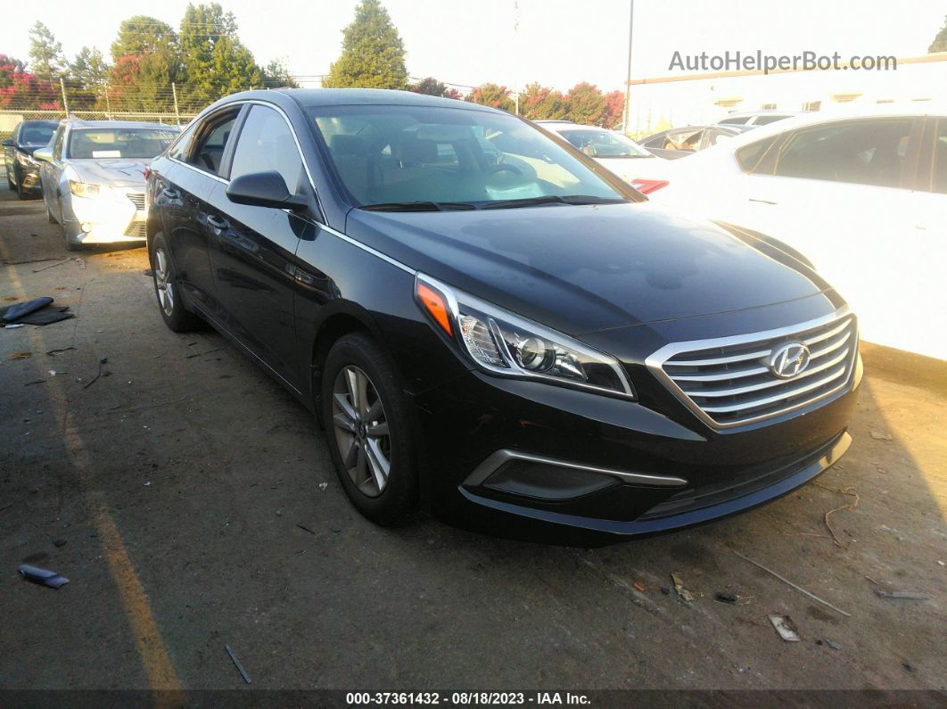 2017 Hyundai Sonata Se Black vin: 5NPE24AF0HH537816