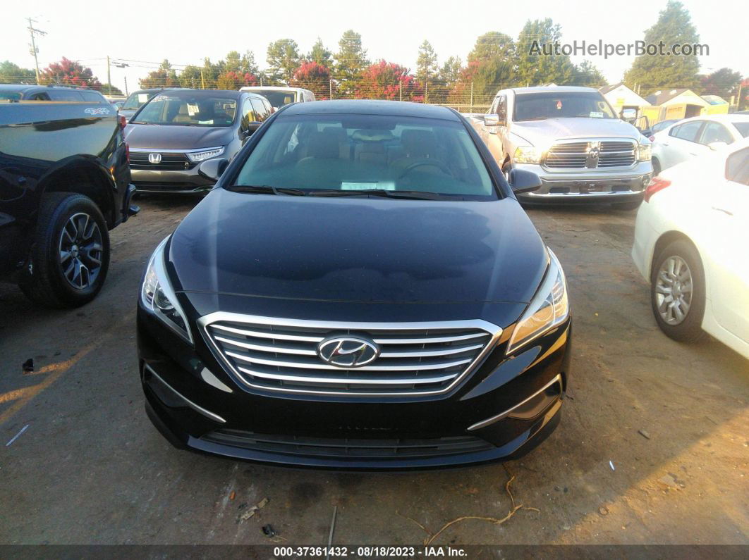 2017 Hyundai Sonata Se Black vin: 5NPE24AF0HH537816