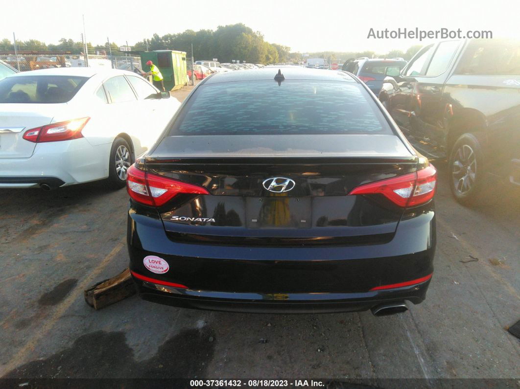 2017 Hyundai Sonata Se Black vin: 5NPE24AF0HH537816