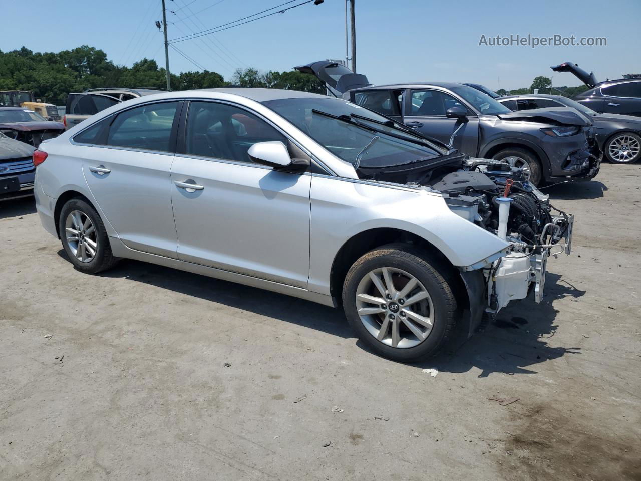 2017 Hyundai Sonata Se Silver vin: 5NPE24AF0HH540926