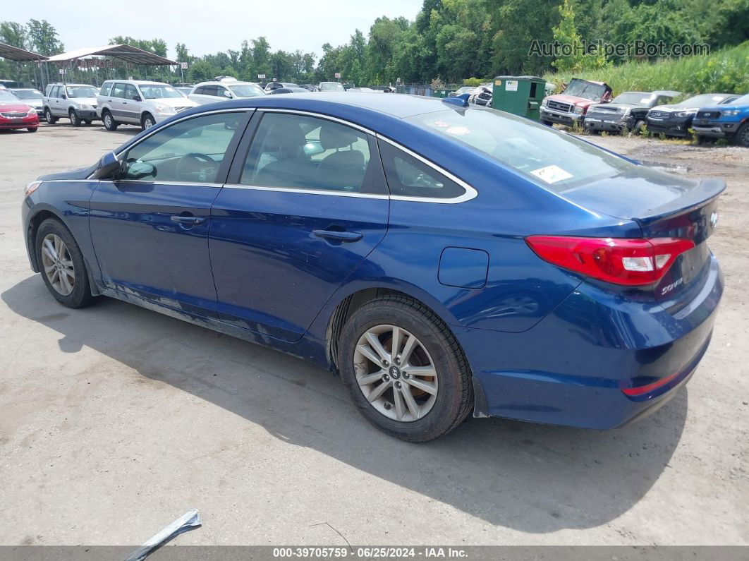 2017 Hyundai Sonata Se Blue vin: 5NPE24AF0HH568208