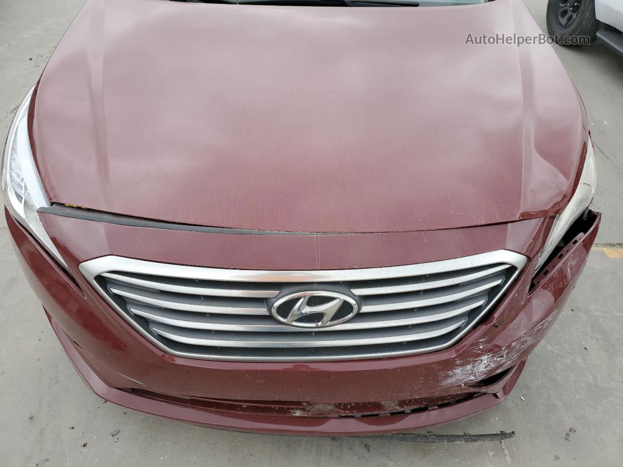 2017 Hyundai Sonata Se Burgundy vin: 5NPE24AF0HH569939