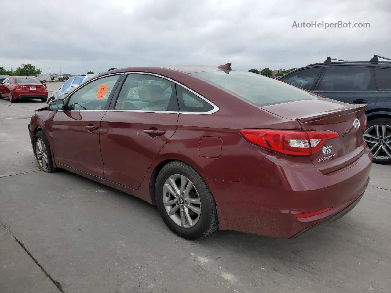 2017 Hyundai Sonata Se Burgundy vin: 5NPE24AF0HH569939