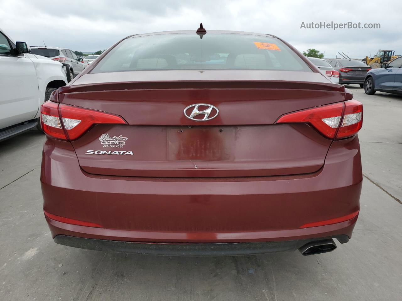 2017 Hyundai Sonata Se Burgundy vin: 5NPE24AF0HH569939