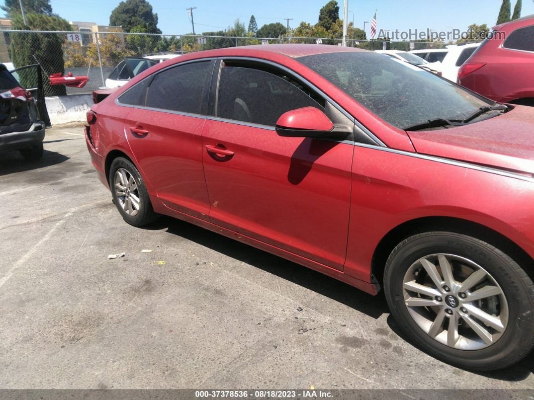 2017 Hyundai Sonata 2.4l Red vin: 5NPE24AF0HH585798