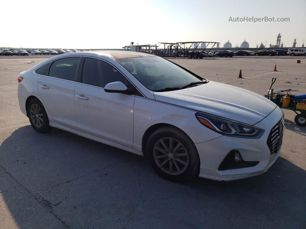 2018 Hyundai Sonata Se White vin: 5NPE24AF0JH600418