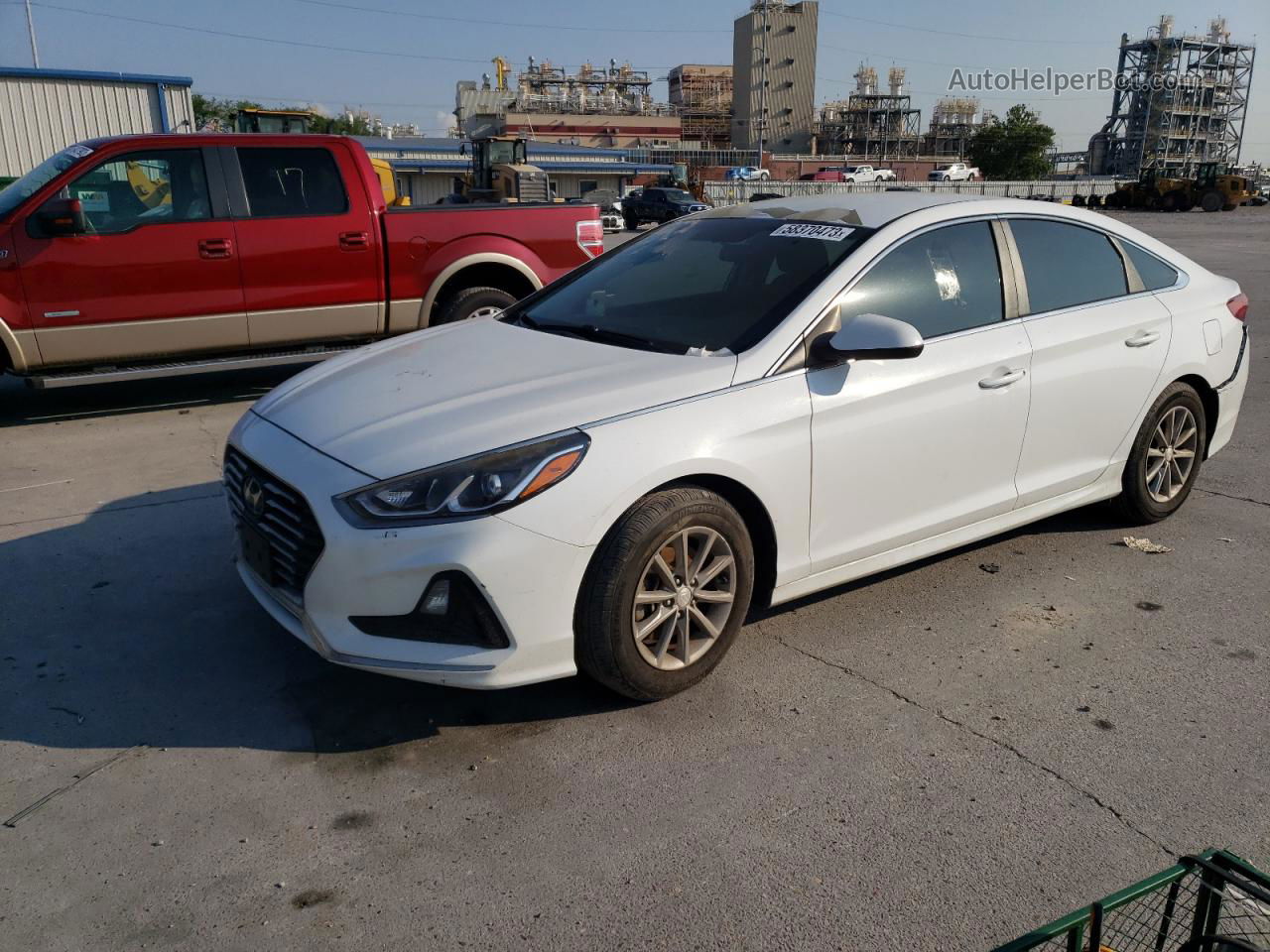 2018 Hyundai Sonata Se White vin: 5NPE24AF0JH600418