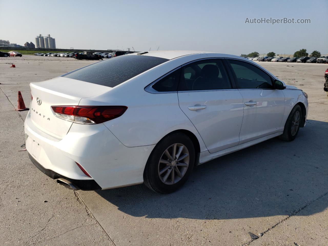 2018 Hyundai Sonata Se White vin: 5NPE24AF0JH600418