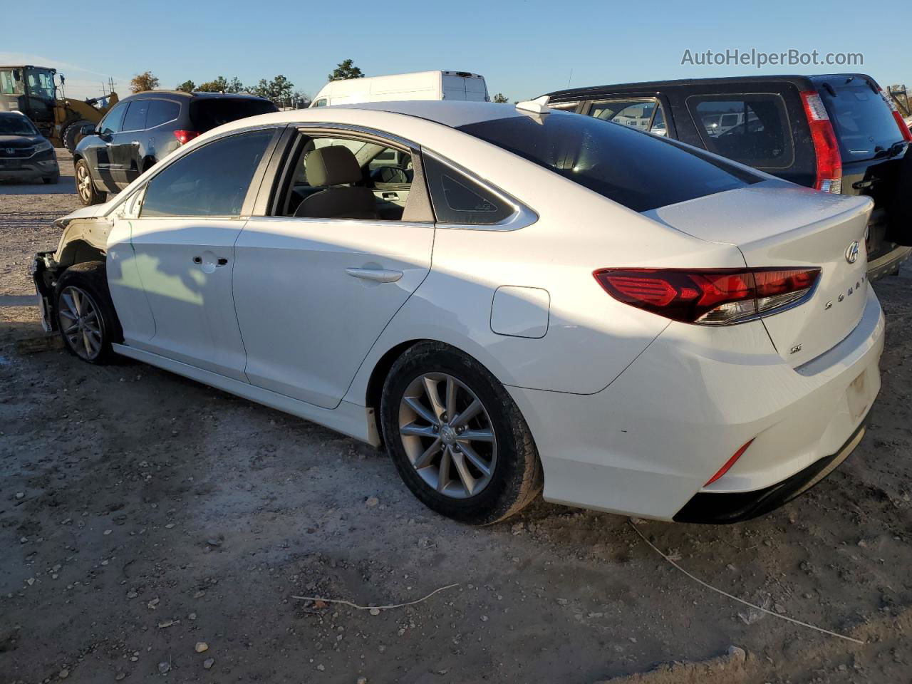 2018 Hyundai Sonata Se White vin: 5NPE24AF0JH609118