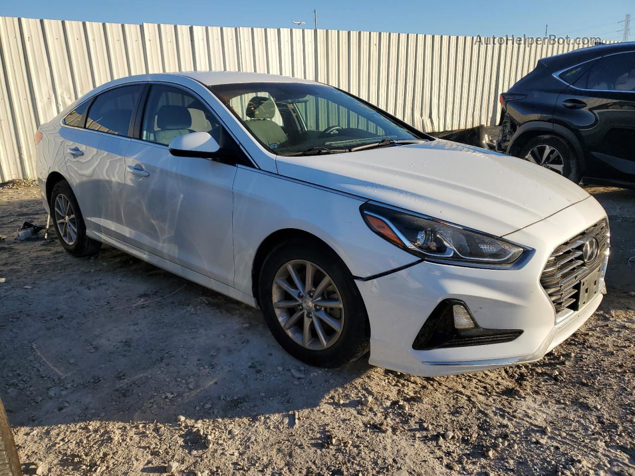 2018 Hyundai Sonata Se White vin: 5NPE24AF0JH609118