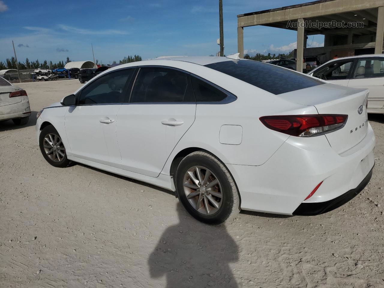 2018 Hyundai Sonata Se White vin: 5NPE24AF0JH622113