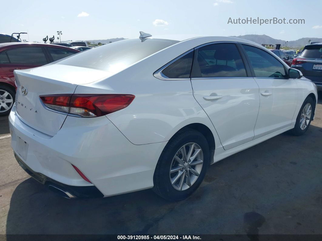 2018 Hyundai Sonata Se White vin: 5NPE24AF0JH683042