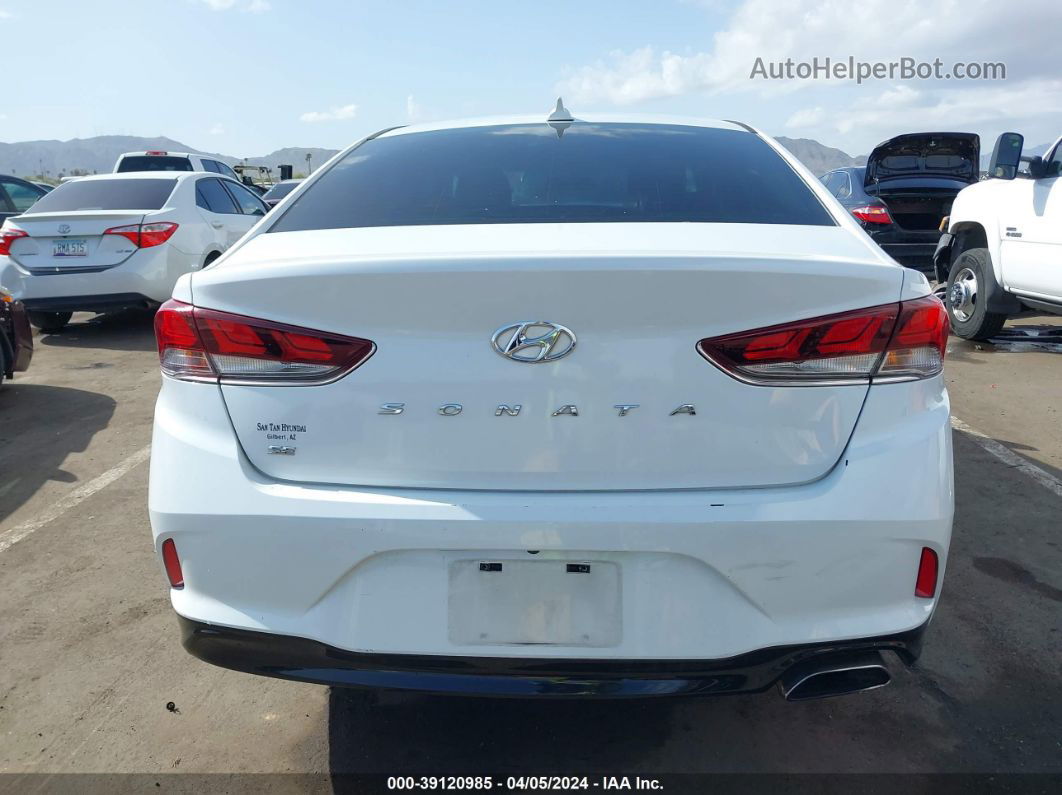 2018 Hyundai Sonata Se White vin: 5NPE24AF0JH683042