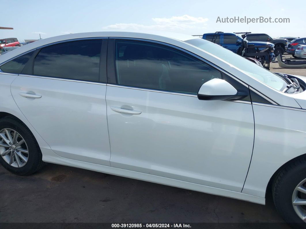 2018 Hyundai Sonata Se White vin: 5NPE24AF0JH683042