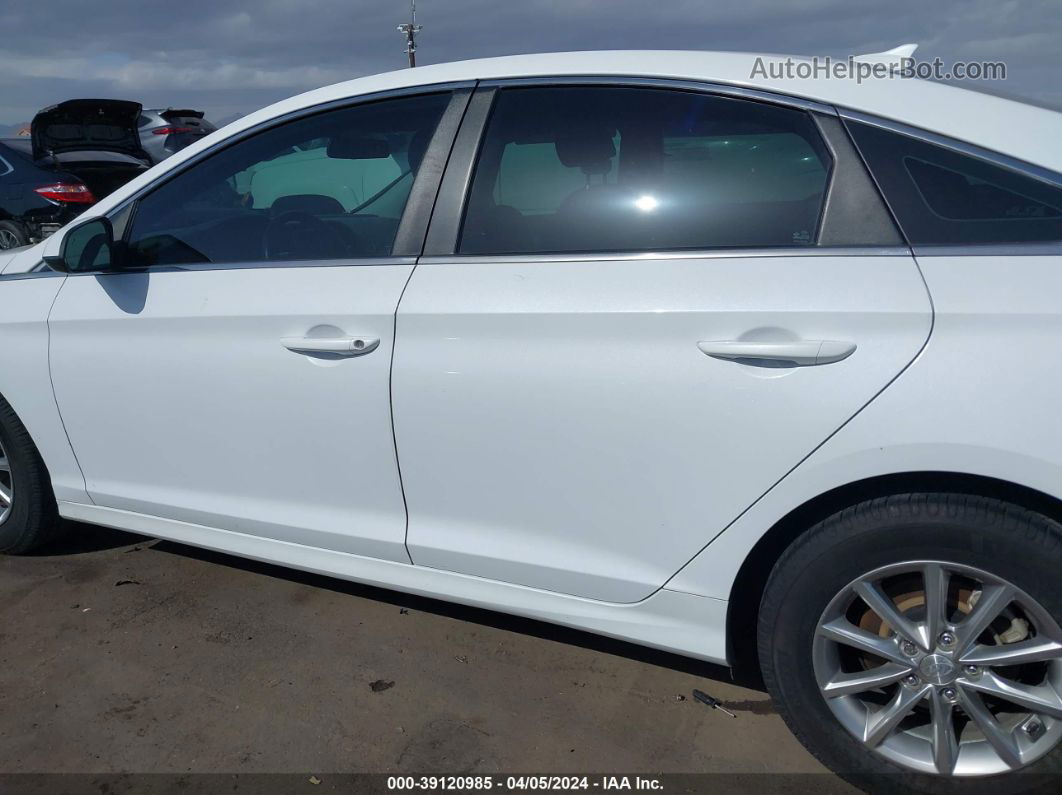 2018 Hyundai Sonata Se White vin: 5NPE24AF0JH683042