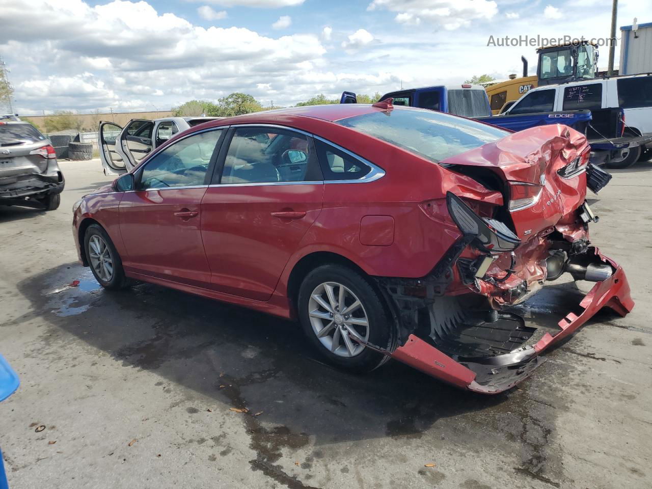 2018 Hyundai Sonata Se Red vin: 5NPE24AF0JH700387