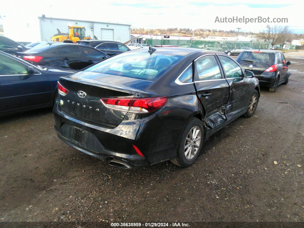 2018 Hyundai Sonata Se Black vin: 5NPE24AF0JH713186