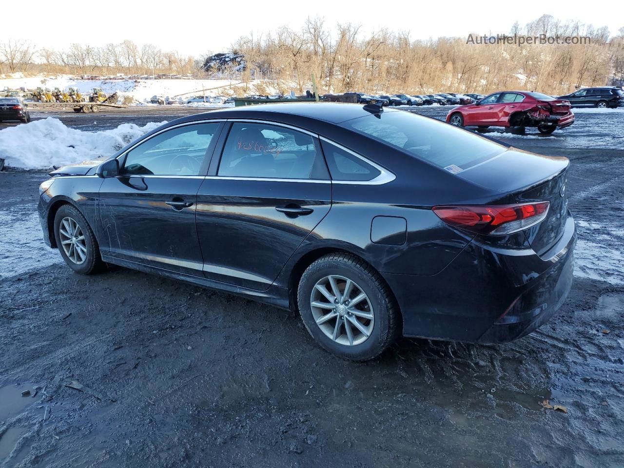 2018 Hyundai Sonata Se Черный vin: 5NPE24AF0JH716668