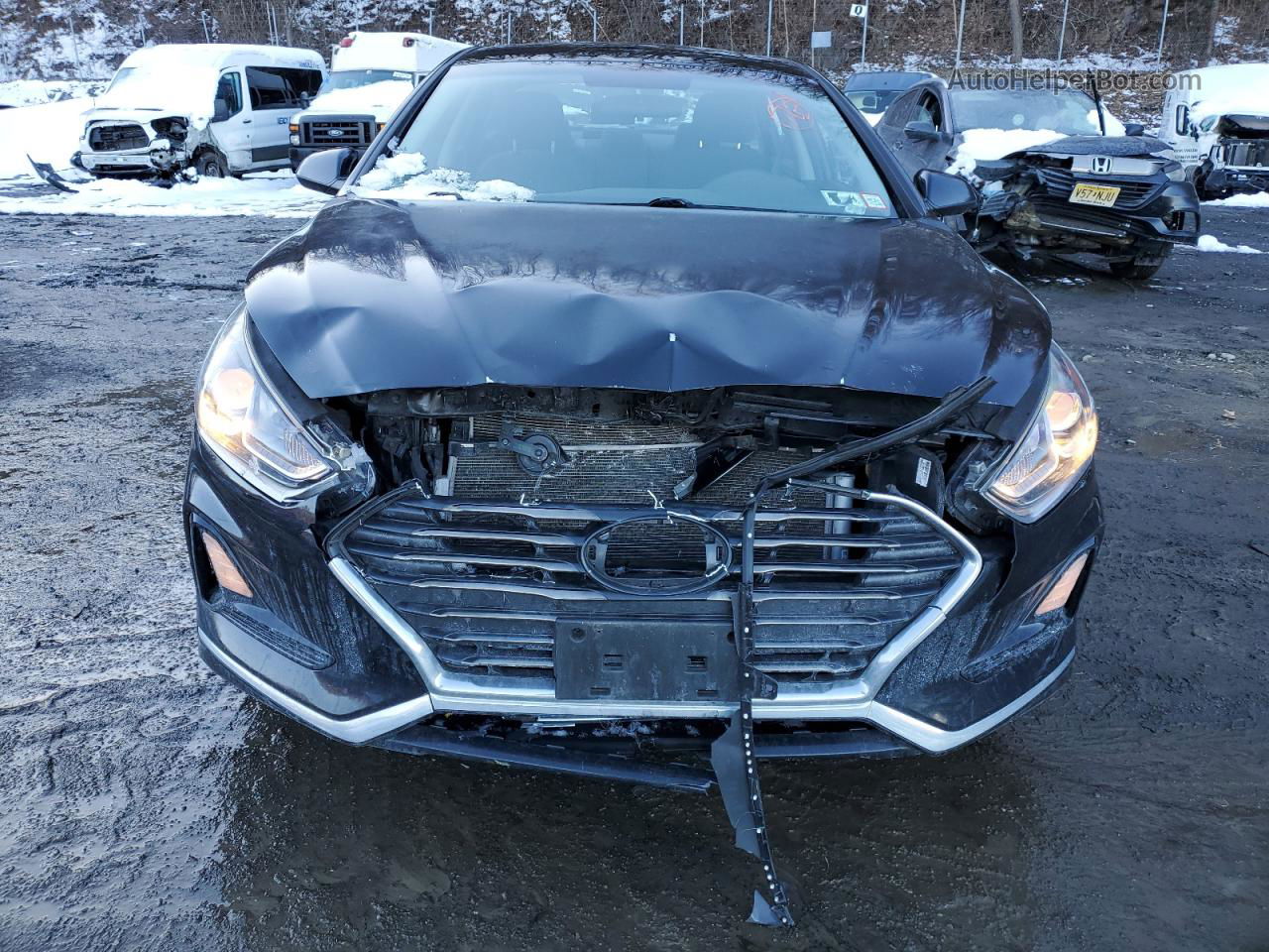 2018 Hyundai Sonata Se Black vin: 5NPE24AF0JH716668