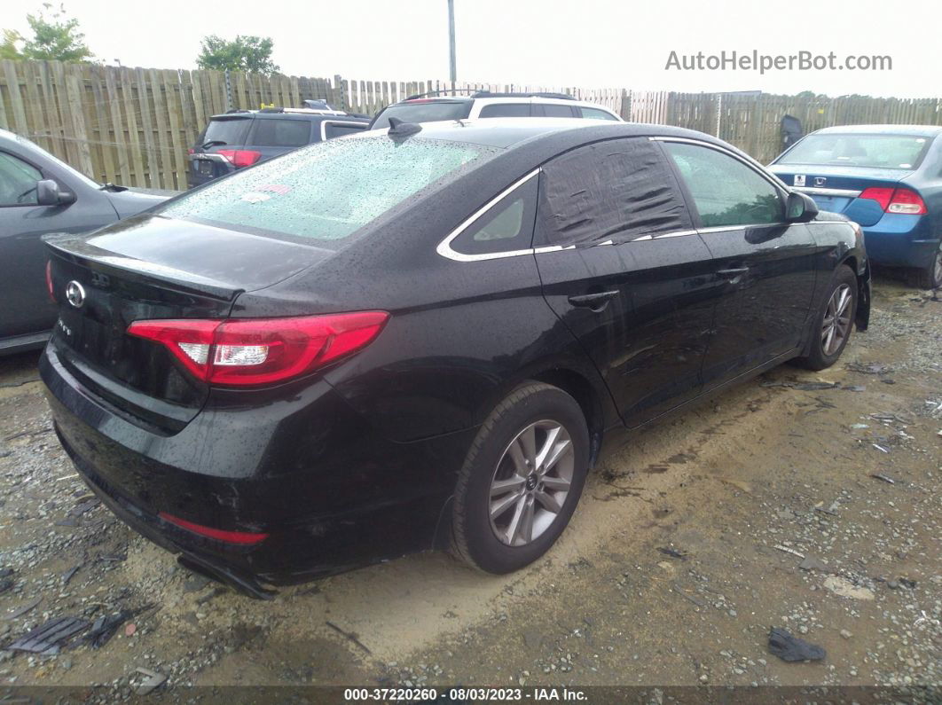 2017 Hyundai Sonata Se Black vin: 5NPE24AF1HH436977