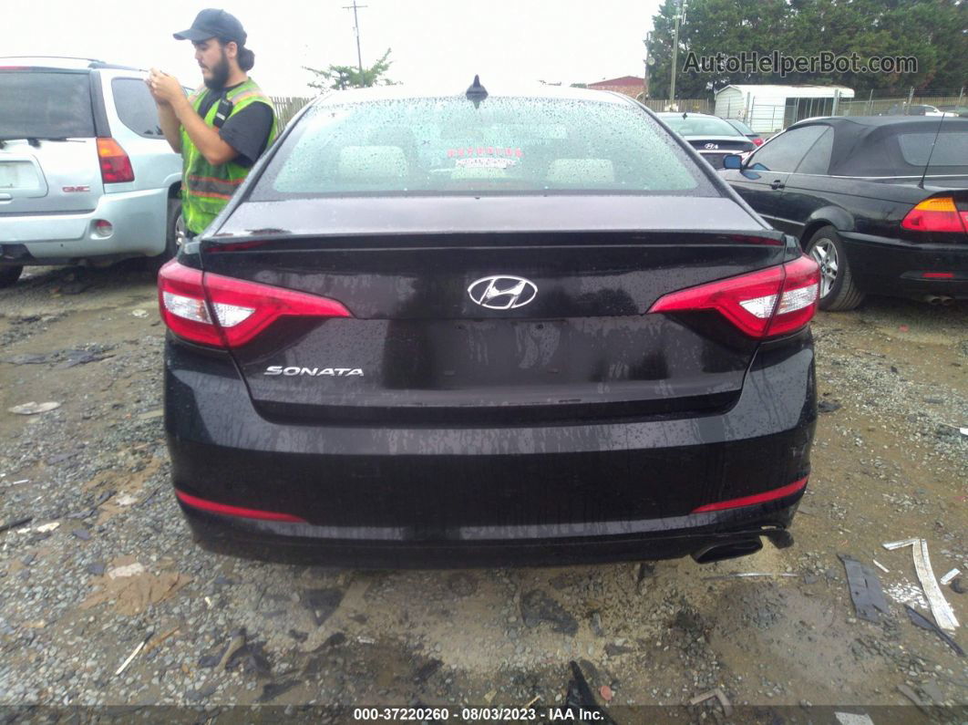 2017 Hyundai Sonata Se Black vin: 5NPE24AF1HH436977