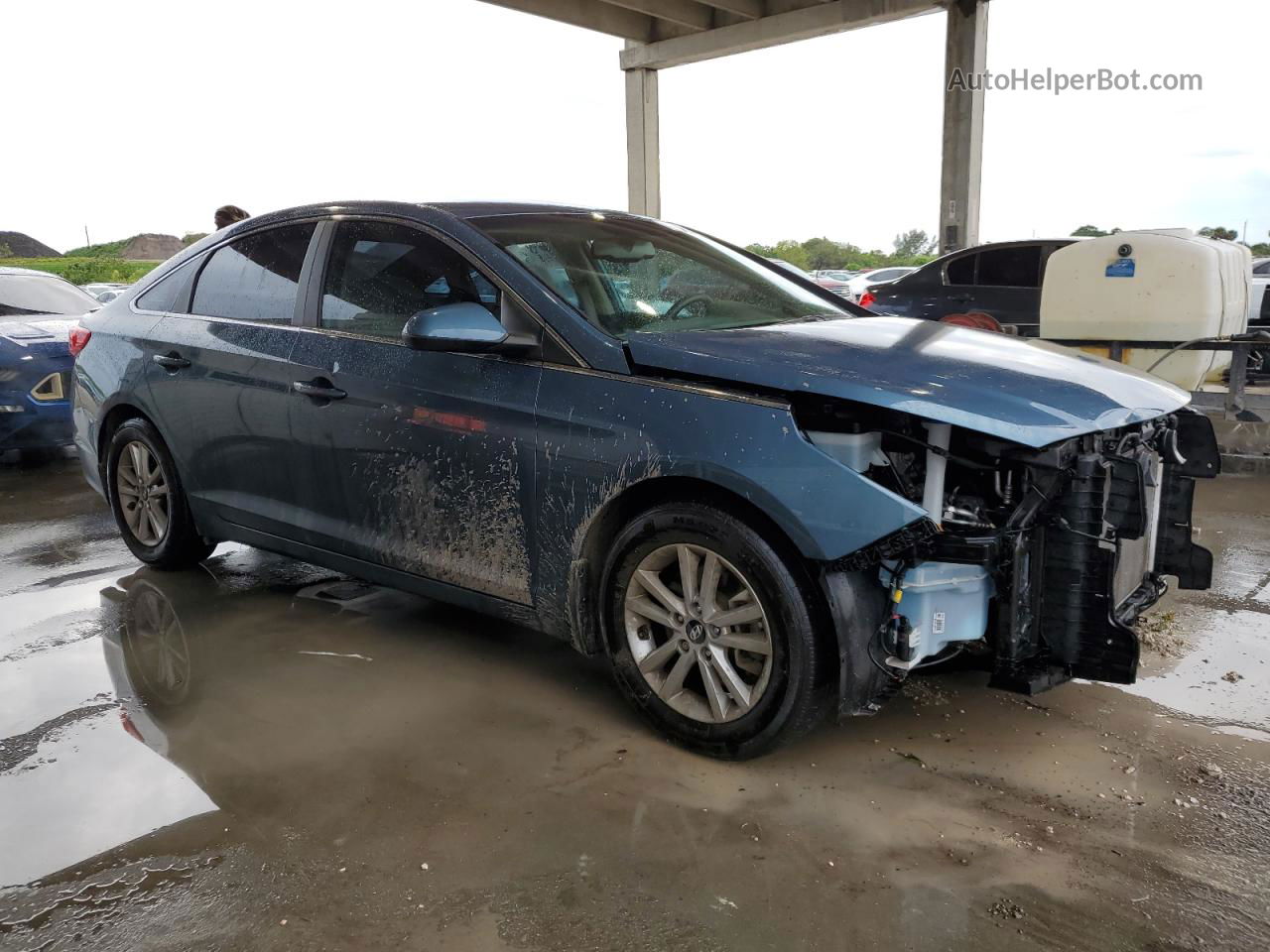 2017 Hyundai Sonata Se Blue vin: 5NPE24AF1HH447655